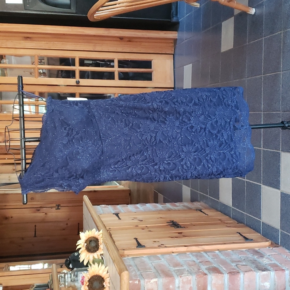 Navy lace dress